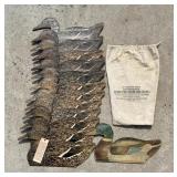 Johnsons Folding Fiber Board Duck Decoys