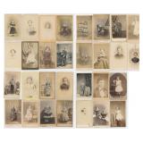 Collection of Antique CDV Photo Child Portraits