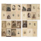 Collection of Antique CDV Photo Portraits