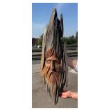 Montana Cottonwood Carving Indian Man