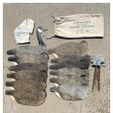 Johnsons Folding Goose Dupe A Goose Decoy Set