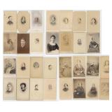Collection of Antique CDV Photo Portraits