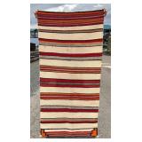 Navajo Indian Double Saddle Blanket Rug
