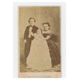 Tom Thumb Wife and Child Circus Midget CDV Photo