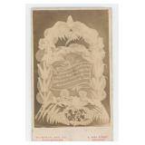 Mourning Funeral Flower Arrangement CDV Photo