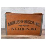 Anheuser Busch Wood Beer Crate