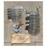 Johnsons Folding Goose Dupe A Goose Decoy Set