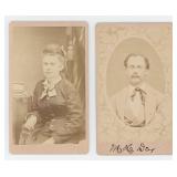 Texas Couple CDV Photos by MC Ragsdale