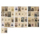 Collection of Antique CDV Photo Portraits