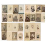 Collection of Antique CDV Photo Portraits