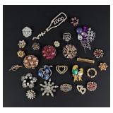 Collection of Rhinestone Costume Jewelry