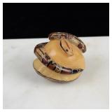 Wounan Indian Boa Constrictor Tagua Nut Carving