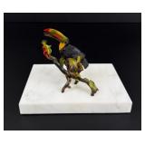 Wounan Indian Toucan Bird Tagua Nut Carving