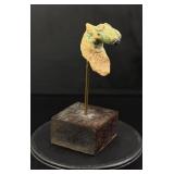 Ancient Chinese Green Glazed Horse Head