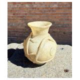 Ancient Roman Glass Bottle with Applied Decoration