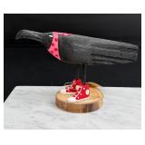 Chandler Begaye Navajo Folk Art Wood Carving Raven