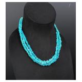 Santo Domingo Pueblo Turquoise Heishi Necklace