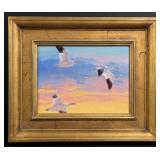 Julie Chapman Sunset Snow Painting