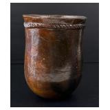 Navajo Indian Pinon Pine Pitch Pottery Jar