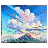 William Hawkins Desert Cloud Funnel Oil Painting