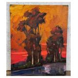 William Hawkins Evening Glow Oil Painting