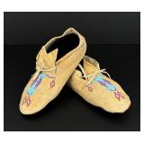 Arapaho Native American Indian Beaded Moccasins