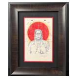 Lyle Omeasoo Blackfeet Montana Ledger Painting