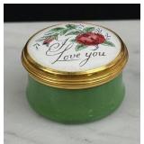 Crummles England Love You Enamel Trinket Box
