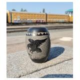 Elmer Red Starr Sioux Sgraffito Miniature Pot