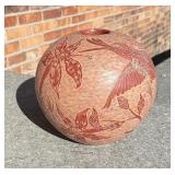 Joseph Lonewolf Santa Clara Pueblo Hummingbird Pot