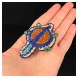 Native American Indian Beaded Beaver Fetish