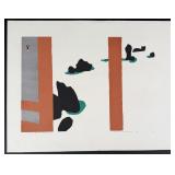 Hide Kawanishi The Stone Garden Woodblock Print