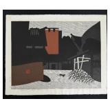 Kiyoshi Saito Ancient City Nara Woodblock Print