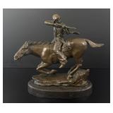 Carl Kauba Indian Warrior Bronze