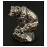 Philip R Goodwin Seated Bear Bronze