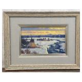 Randy Van Beek Winter Encampment Painting