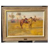William Steve Seltzer Squaw Man Painting