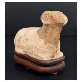 Chinese Tang Dynasty Terracotta Recumbent Ram