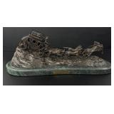 Charles M Russell Stagecoach Bronze