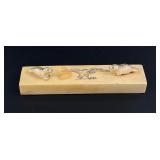 Alaskan Inuit Eskimo Ivory Scrimshaw Carving