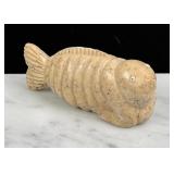 Fossil Walrus Ivory Alaskan Inuit Carved Seal