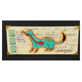 Lyle Omeasoo Blackfeet Montana Ledger Painting