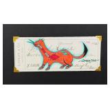 Lyle Omeasoo Blackfeet Montana Ledger Painting