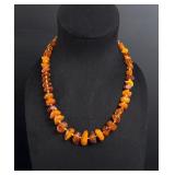 Baltic Amber Nugget Necklace