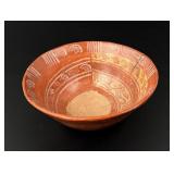 Pre Columbian Mayan Copador Pottery Bowl