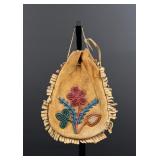 Cree Native American Indian Beaded Pouch Bag