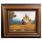 Robert Walton Autumn Farm Painting