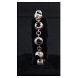 Taxco Mexico Sterling Silver Eyeball Bracelet