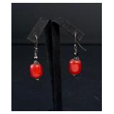 Sterling Silver Baltic Amber Earrings