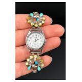 Andrew Laahte Zuni Sterling Silver Watch Band